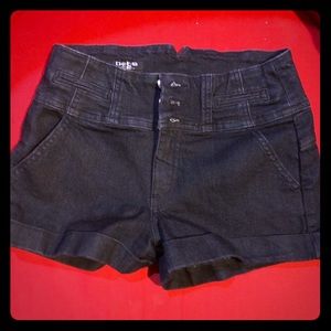 Bebe Dark Denim Shorts
